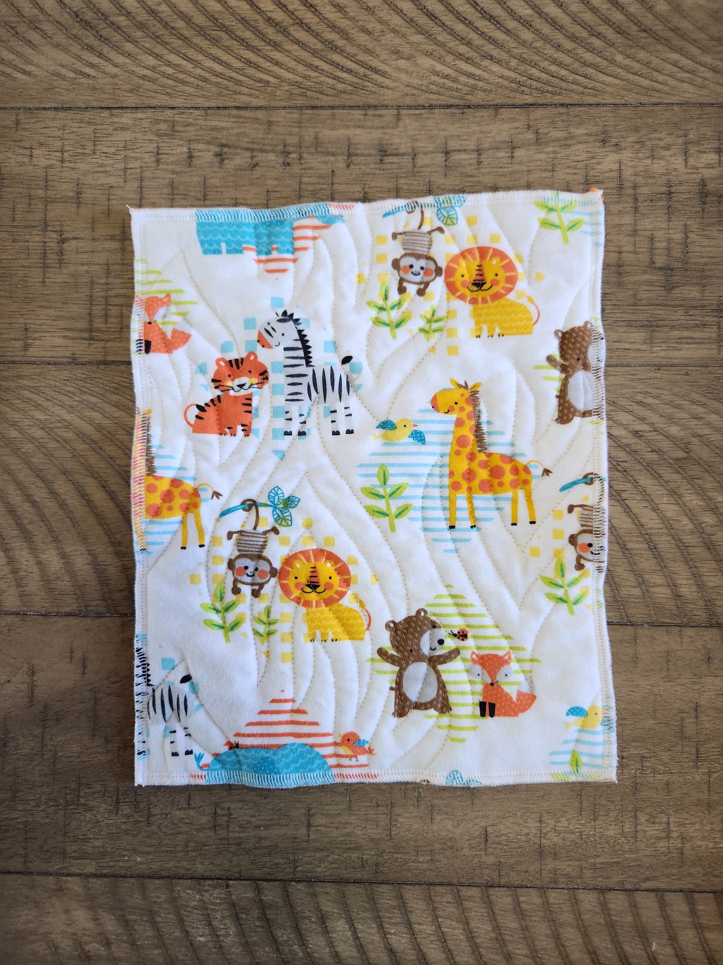 Baby Jungle Animals with Minky Binding