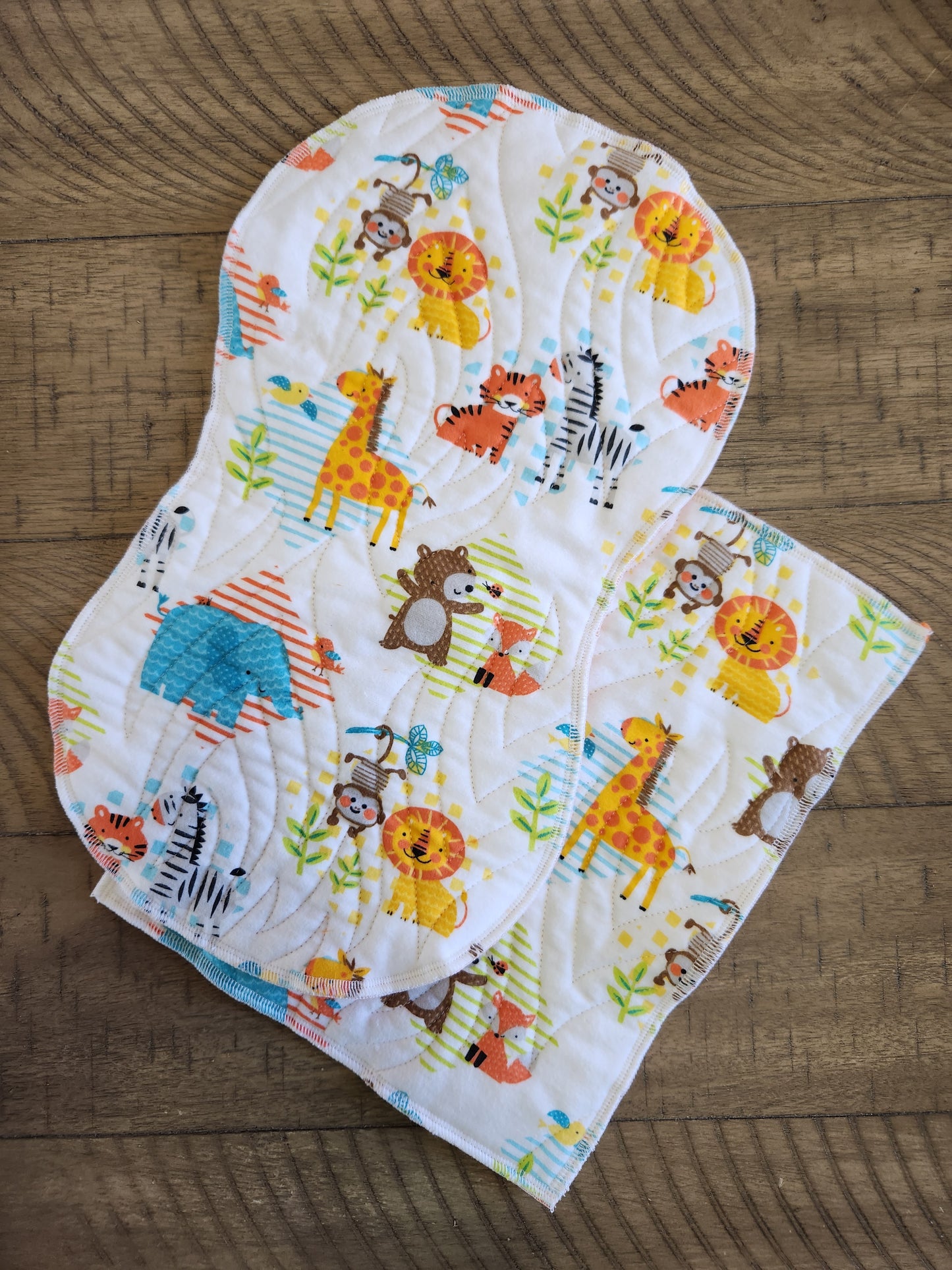 Baby Jungle Animals with Minky Binding