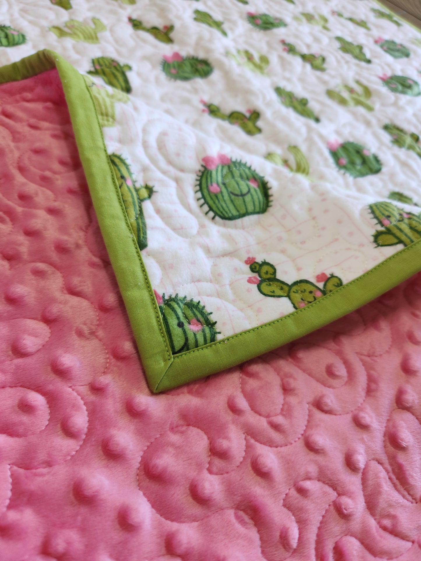 Baby Girl Cactus with Light Green Binding